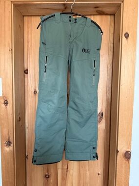 Picture Organic Kids Sage Green Cargo Snow Pants